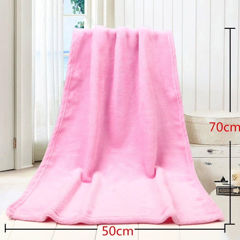 Soft Flannel Throw Blanket, Warm Lightweight Fleece Blanket for Kids Couch Bed and Home Decor, Orange, 50 x 70 cm โ image 5