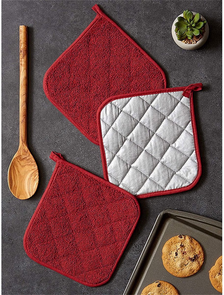 Kitchen Essential 7 × 7 inch Heat Insulation Mat - Kitchen Heat Resistant Insulation Mat Set - Oven Insulation Mat - Towel Insulation Mat - 5 Items — image 3