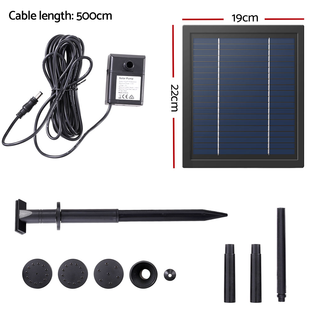 Gardeon Solar Pond Pump Submersible Water Fountain Kit 6.1FT — image 2