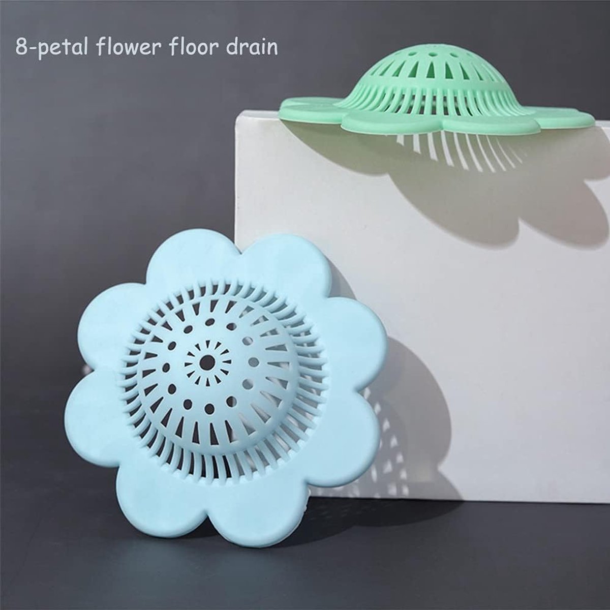 4 pieces - hair filter - drain cover - drain strainers - floor drain - drain hair catchers - shower drain covers - silicone hair stoppers - bathtub drain — image 3