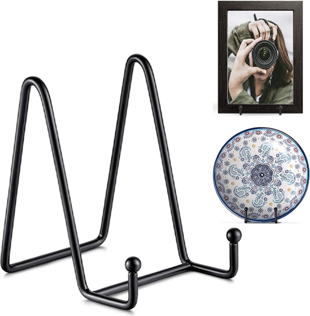 Plate Stand - Plate Rack - Plate Holder - Plate Display - 6 inch - Stand - Holder - Support - Rack - Hanger - Decorative Plates - Plates and Books