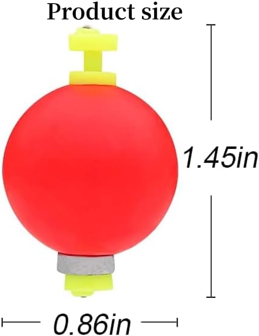 Fishing Bobber Slip Bobbers for Foam Snap Weighted Floats Set Tackle Accessories Supplies 10-Red — image 2