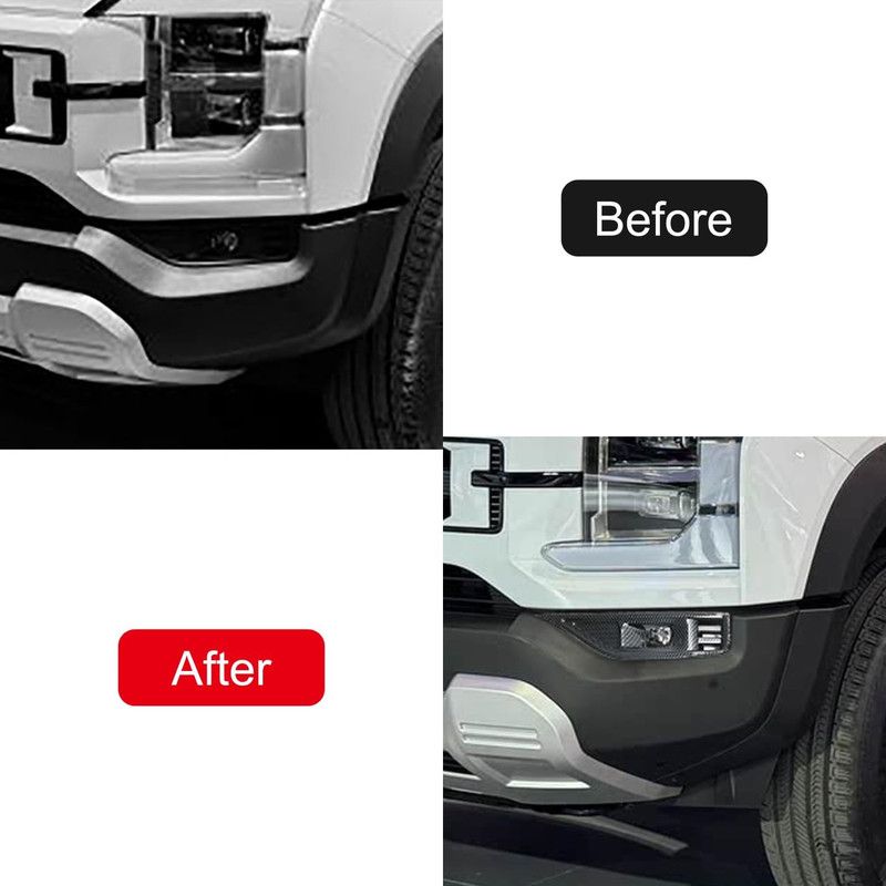 BYD Shark 6 Side Fender Parking Light Decorative Covers | 3 Surface Finishes Available: Black, Chrome, Carbon Fiber Truck Exterior Decorative Covers (Chrome) — image 3