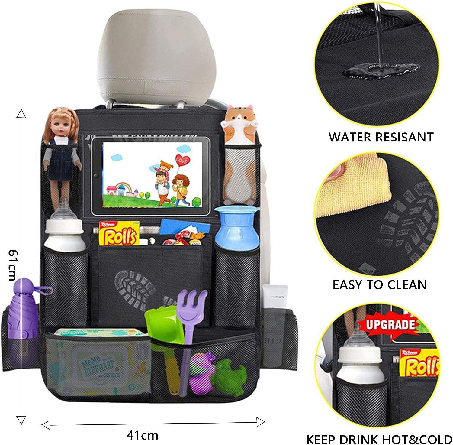 2-PACK Universal car back seat mobile/tablet multiple holders Black โ image 2