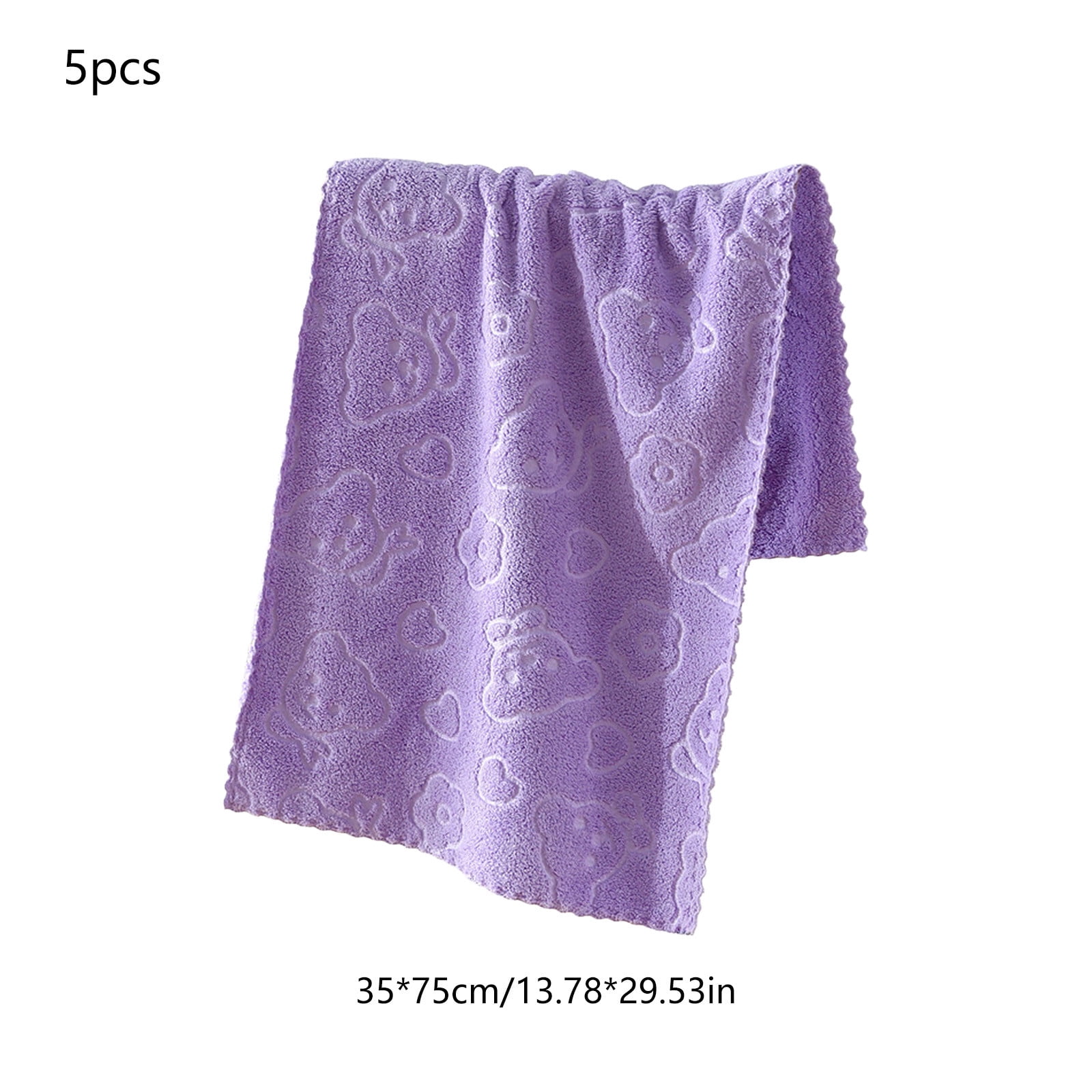 5Pcs Bathroom Hand Towels, 14x30" 600 GSM 100% Cotton - Ultra Soft & Highly Absorbent Face Towels, Hotel Spa Quality by 04_Most Absorbent 2026_Quick Dry - 20% β image 4