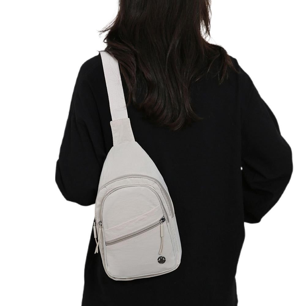 Sling Bag for Women Sling Backpack Chest Daypack Crossbody Bag - White — image 3
