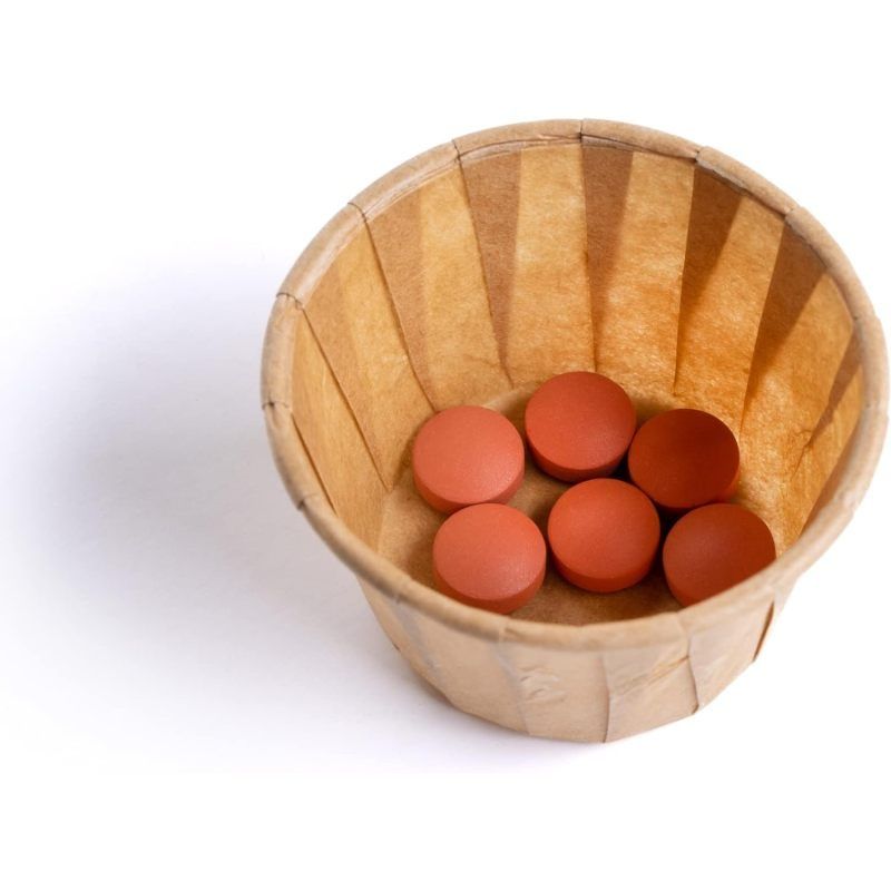 Paper Disposable Souffle Cups for Snacks, Food & Medicine - Condiment Cups, Sauce Cups, Souffle Cups- 250 Cups, 1.25 oz, Brown