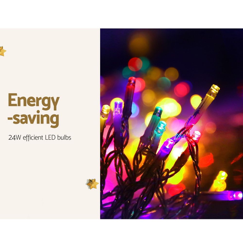 Jingle Jollys 50M Christmas Lights String Light Xmas Decoration Multi Colour — image 5