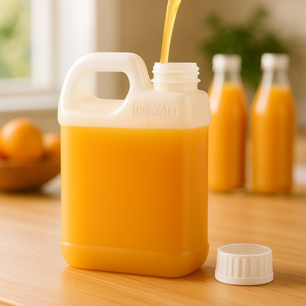 Kitchee 10 × 1L Natural HDPE Jerry Can Bottle Empty 38mm TE Cap — image 3