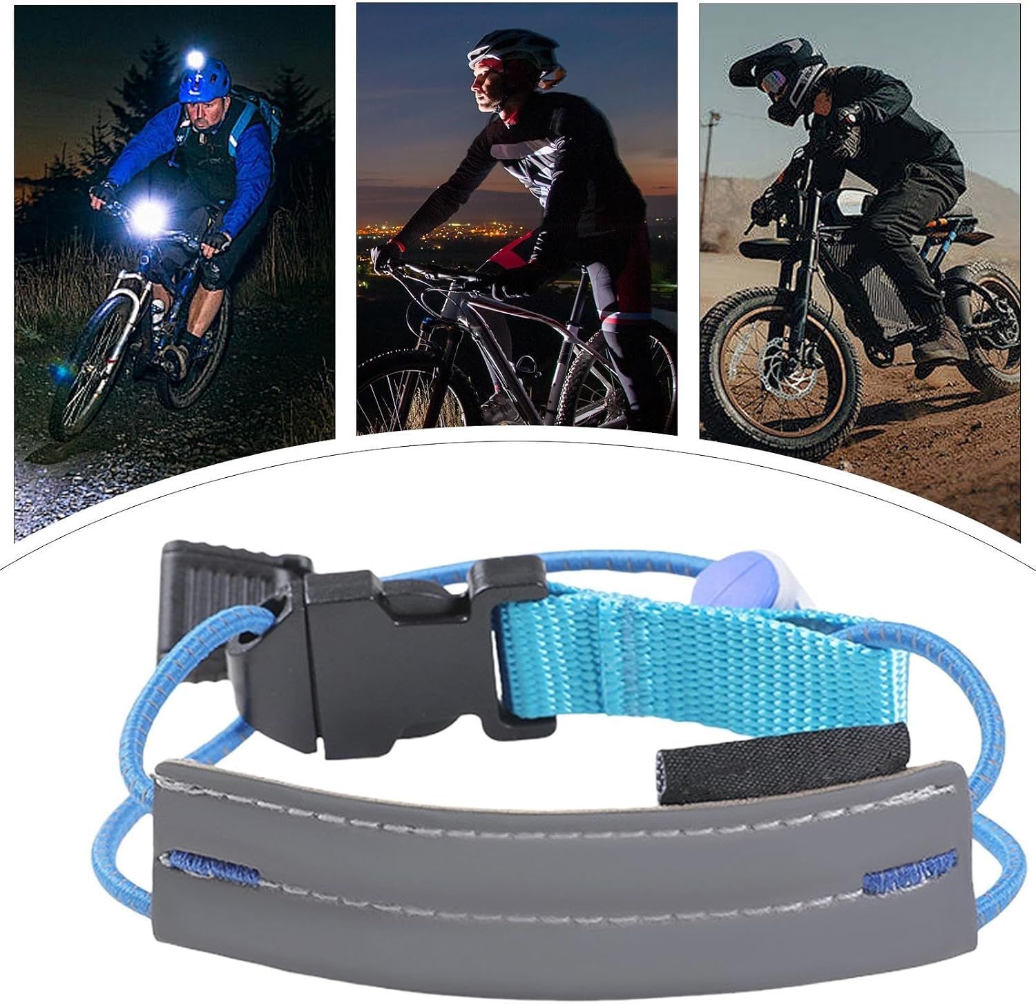 1 Set Reflective Ankle Straps Adjustable for Running and Cycling โ image 4