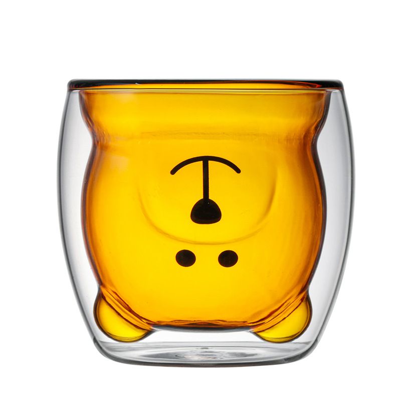 Cute Bear Coffee Mug - Animal Double Wall Glass Cup Collection - Use as a Cute Coffee Cup, Tea Cup, Cocktail Cup, or Milk Cup โ image 2