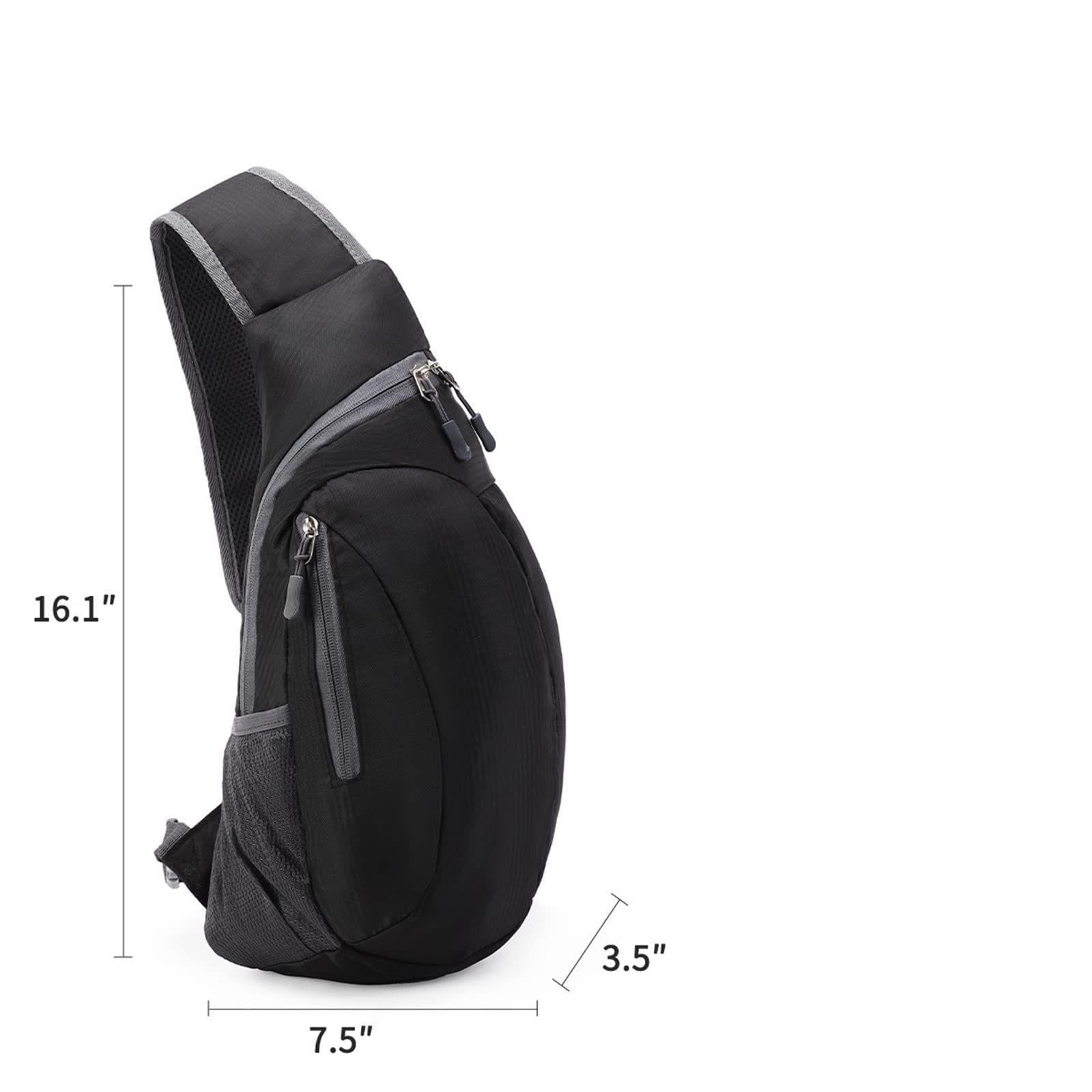 Crossbody bag, men's chest bag, waterproof travel sports crossbody bag, mountain climbing mobile phone bag โ image 3