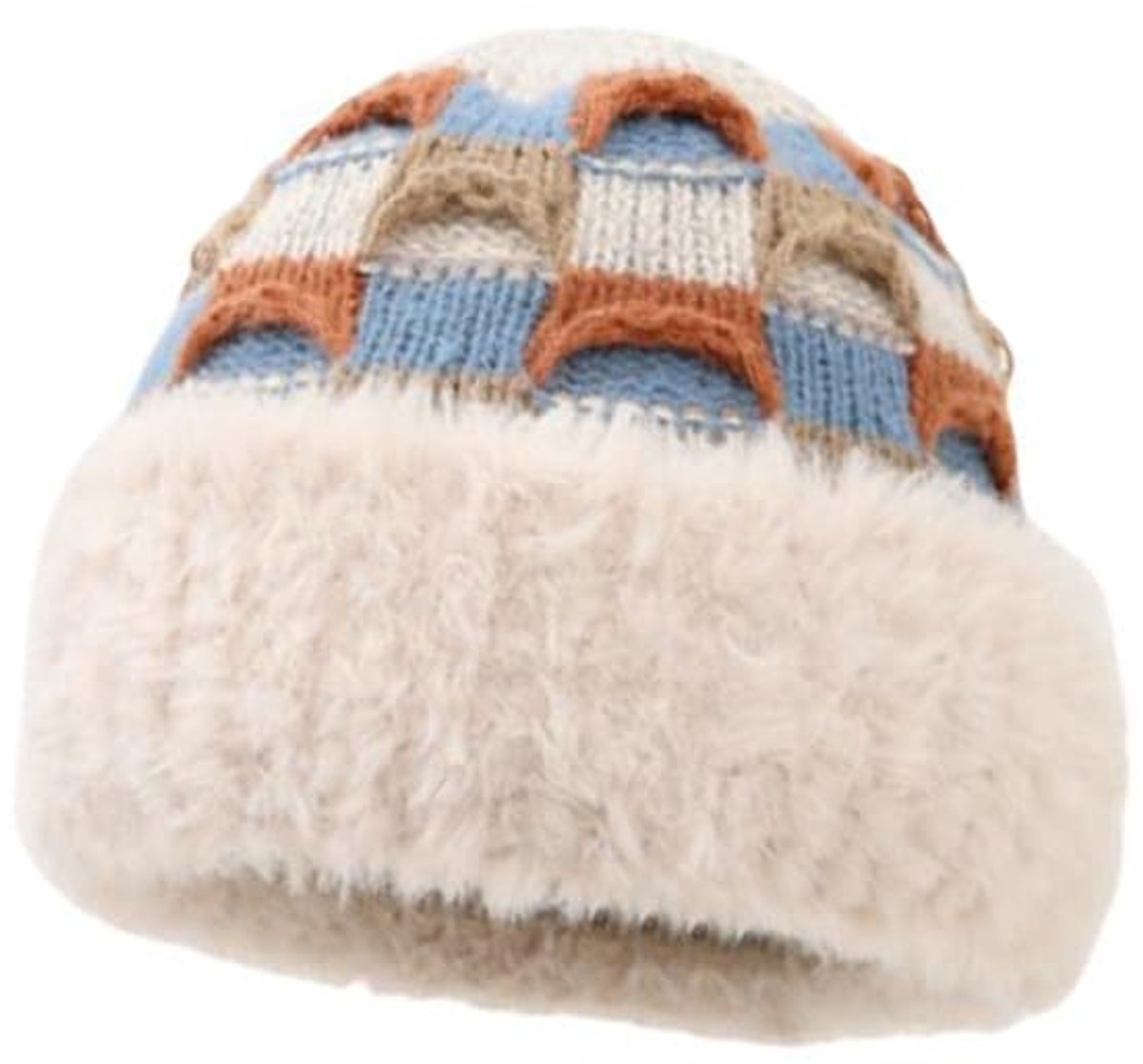 Winter Warm Knitted Hat - With Fleece Lining - Unisex - Suitable for Cold Weather(Beige)