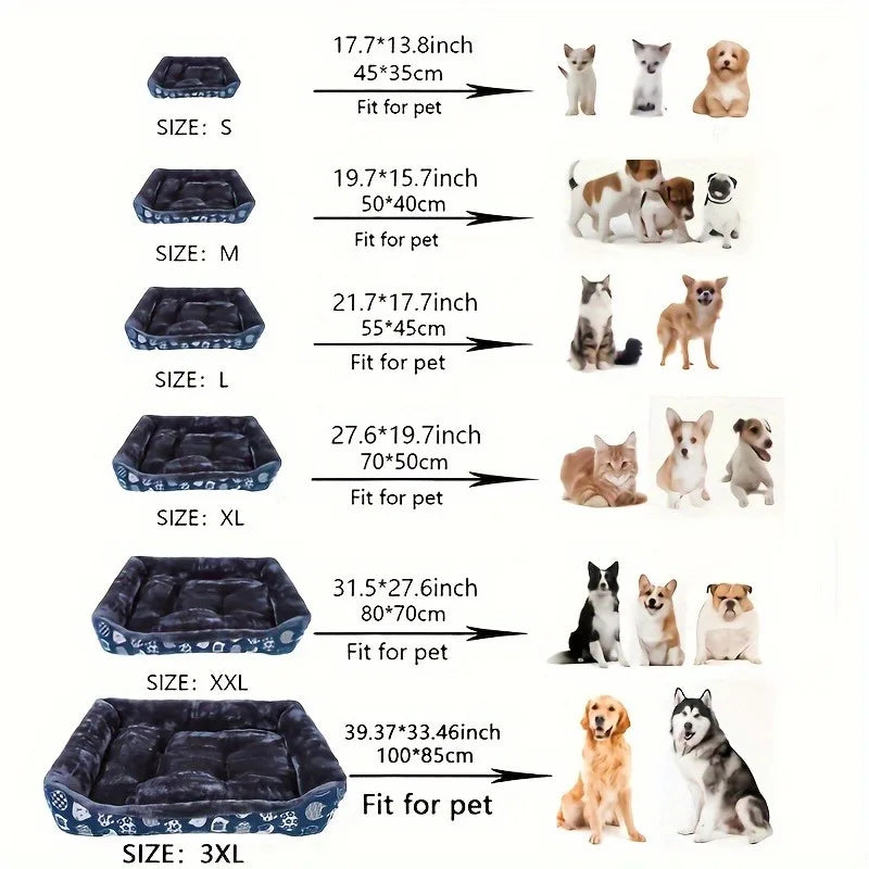 XL Blue Pet Dog Bed Sofa Mat for All Sizes — image 2