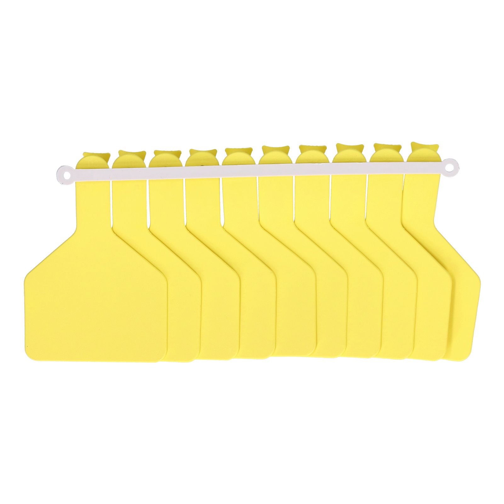 100Pcs Plastic Integrated Ear Tag Kit Livestock Farm Ear Label Tag for Cow Cattle Identification Yellow — image 6
