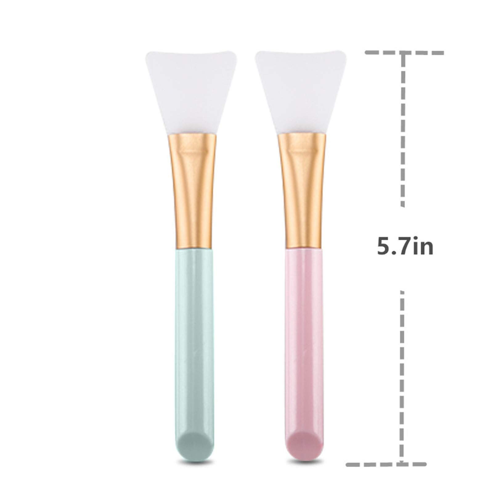 2 PCS Face Mask Beauty Tool Soft Silicone Facial Mud Mask, Brush Hairless Body Lotion And Butter Applicator — image 2