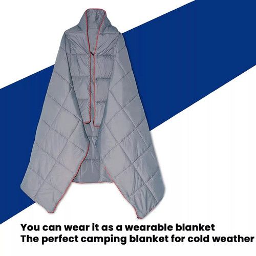 Down Camping Blanket Camping Hiking Puffy down Blanket Packable Lightweight GRAY — image 6
