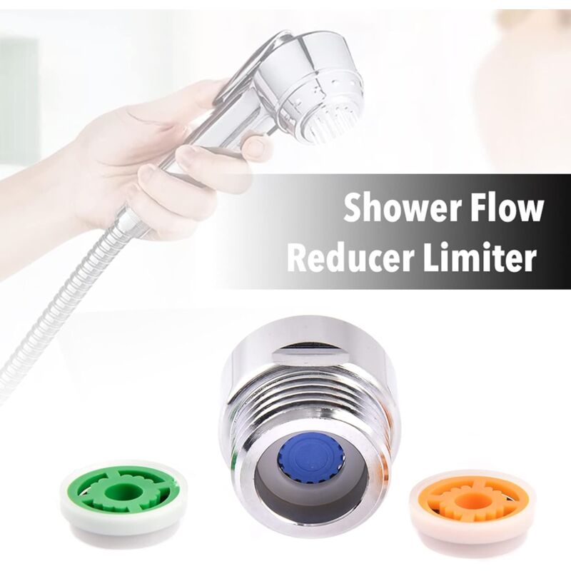 4 pcs Water Flow Restrictor Set, Shower Flow Restrictor Set For Water Saving, Up To 70% Water Saving 4L/6L/9L/Min Water โ image 4
