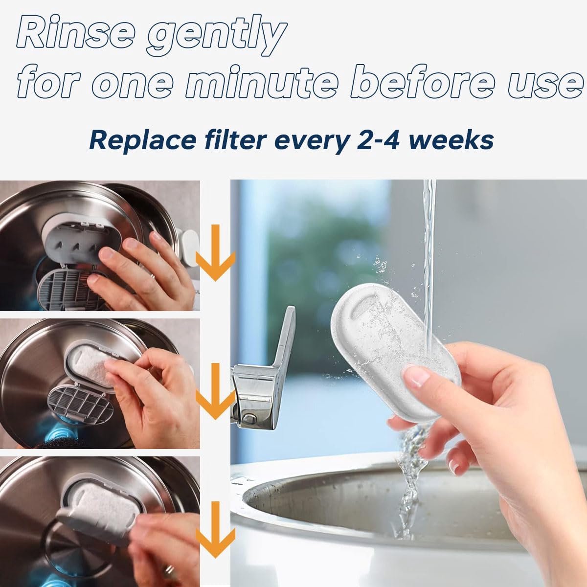 Cat Drinking Fountain Filters - 24 x Cat Fountain Filters - Filter Cartridges for Pet Water Dispensers - Drinking Fountain Filter Refills - Water Filter & — image 4
