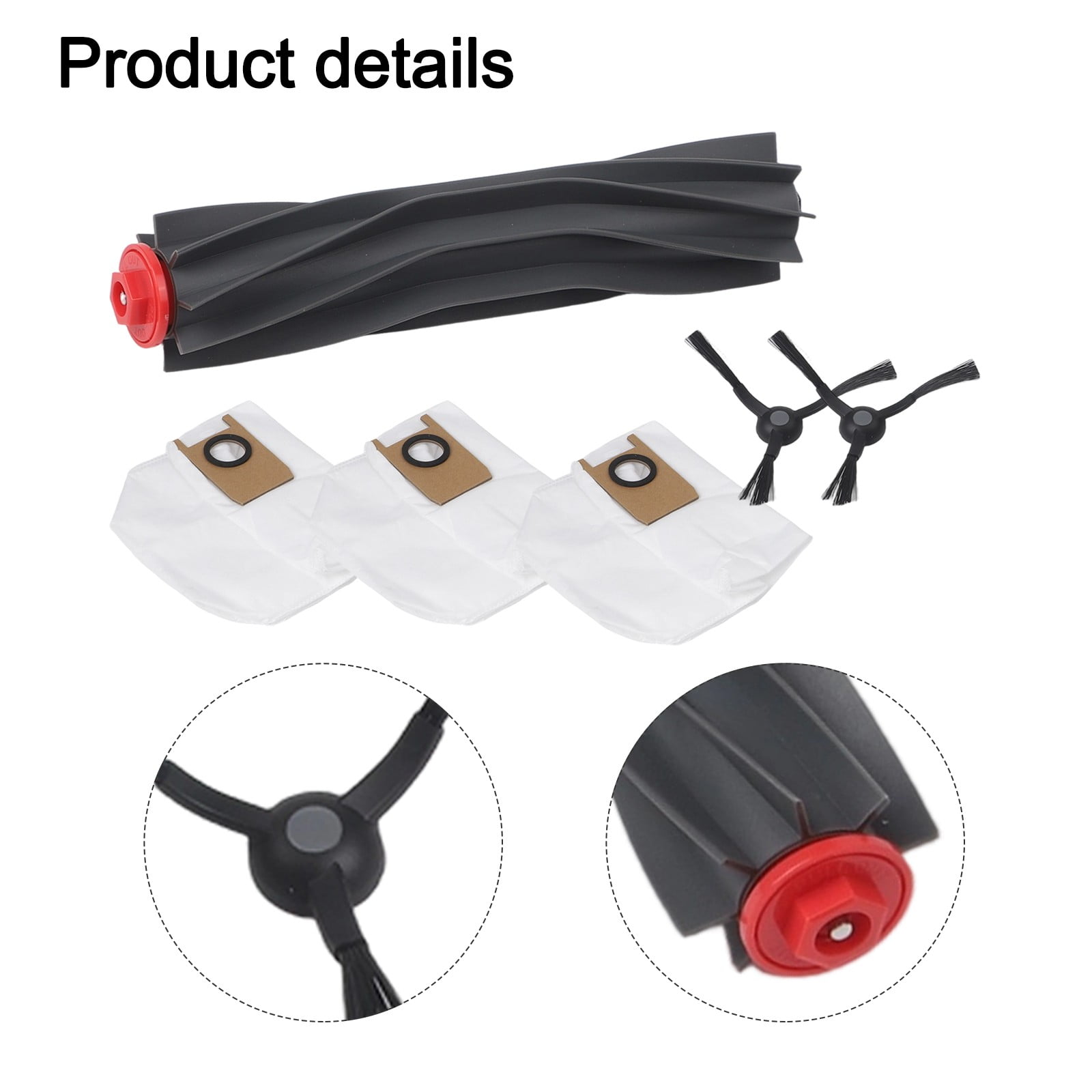 1 Set Main Roller Side Brush Dust Bags Kit Improving Air Quality For Eufy 3-in-1 E20 Robot Vacuum Cleaner Part Accessories — image 4