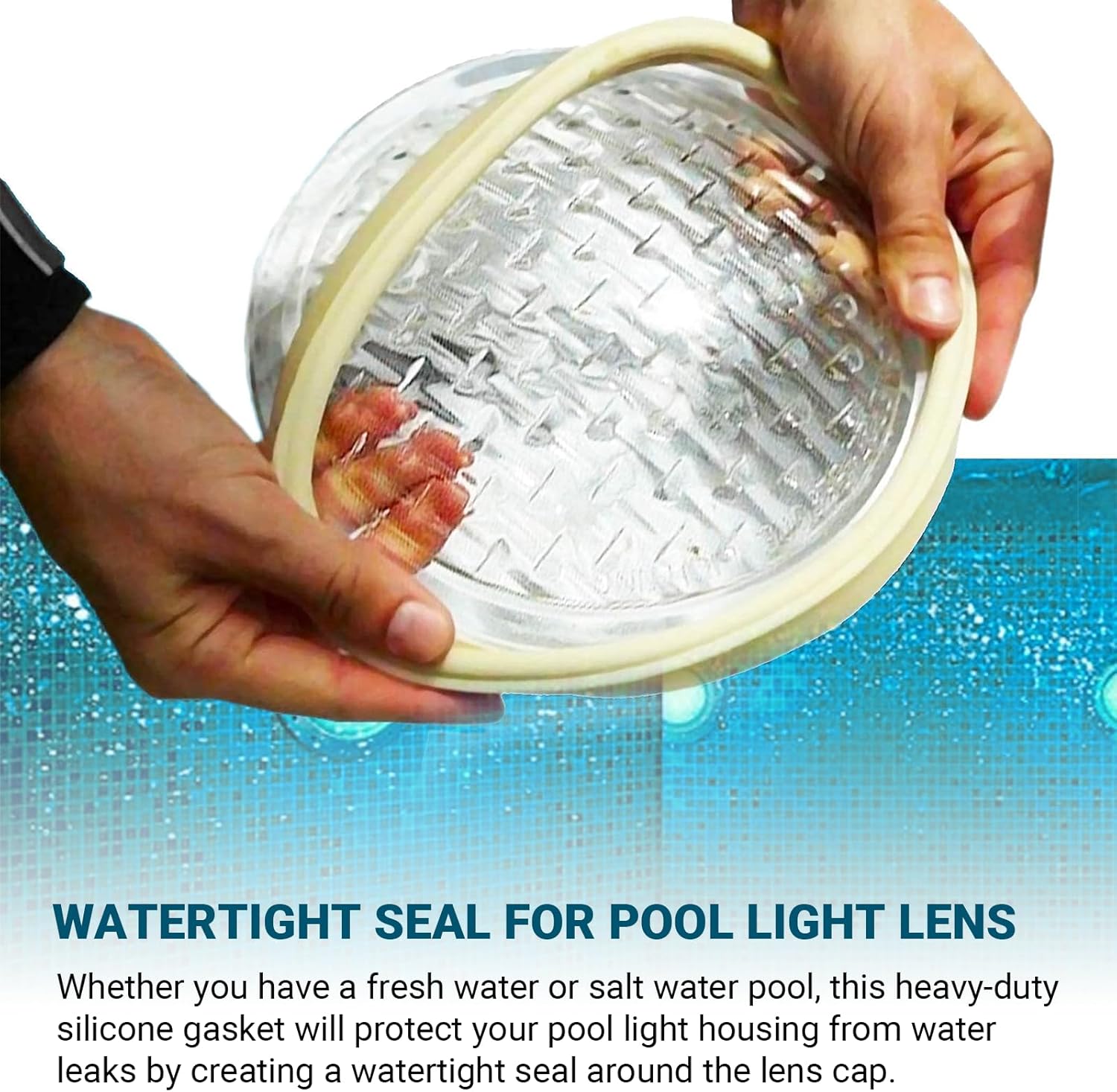 (1 Set) 8 3/8" Pool Light Lens Gasket and Stainless Pilot Screw - Exact Replacements for Pentair 79101600Z and 79104800 - Compatible with Pentair IntelliBrite β image 5