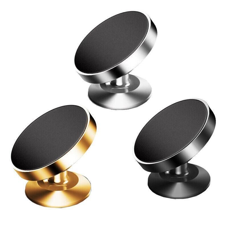 360-Degree Car Phone Holder Dashboard Mount Stand Cradle for Flat Surface - Silver โ image 3