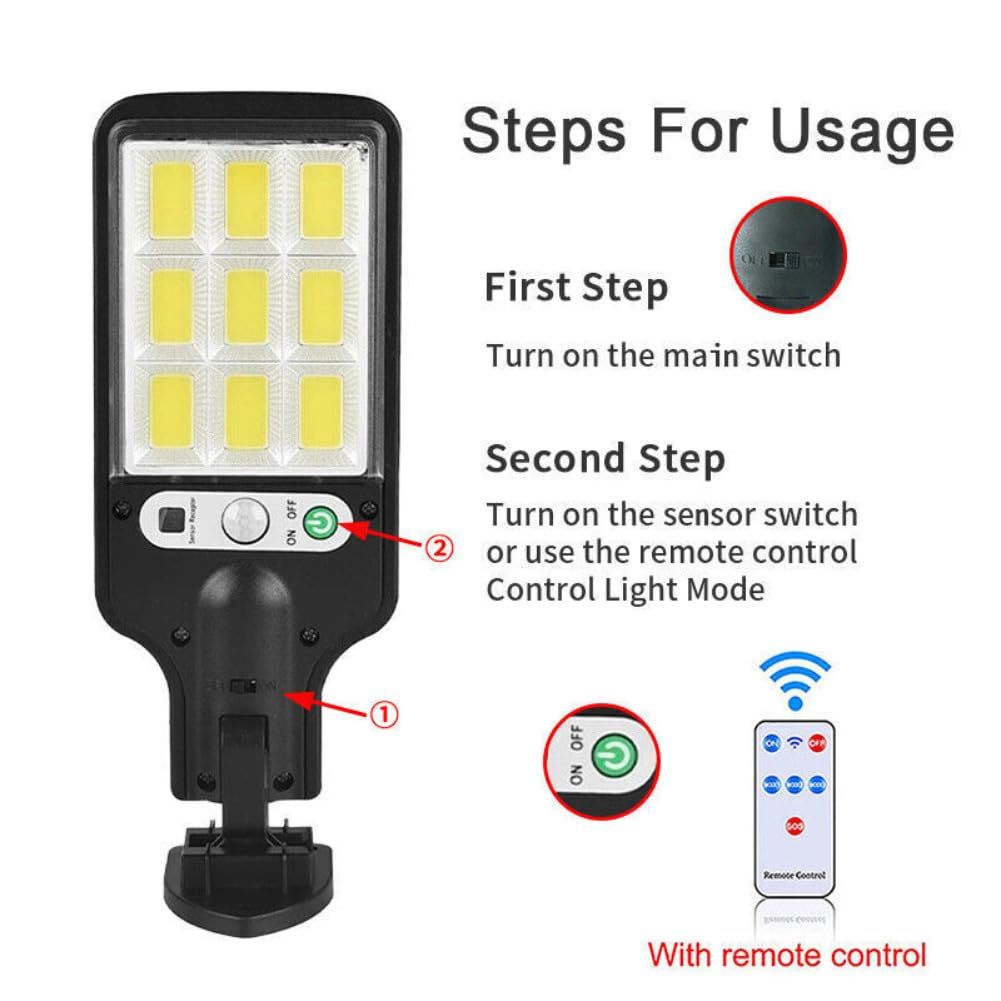 Solar lights, outdoor courtyard lights, road human body sensing lights, LED waterproof integrated wall lights, solar energy โ image 5