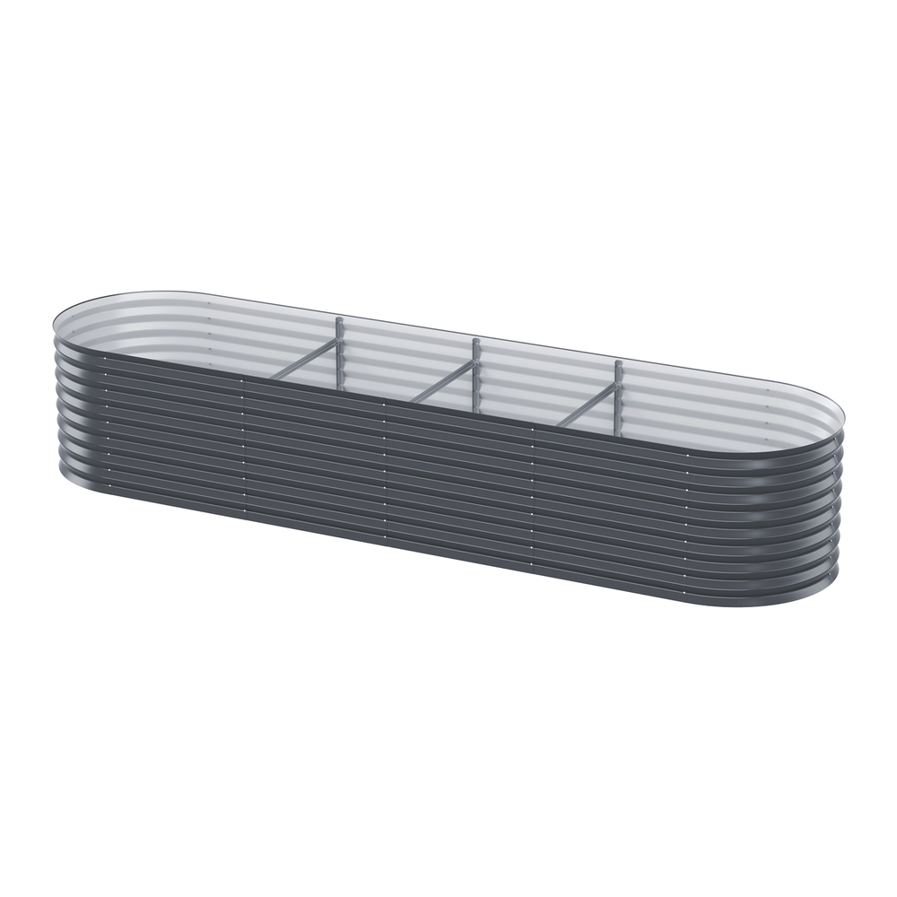 Green Fingers Garden Bed 320X80X56cm Oval Planter Box โ image 5