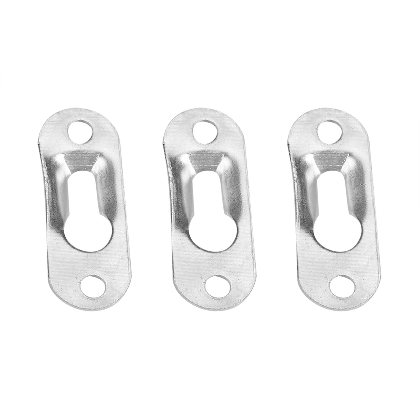 40 Pcs Silver Tone Metal Keyhole Hanger Fasteners for Picture Frames Hang Wall Indoor — image 6