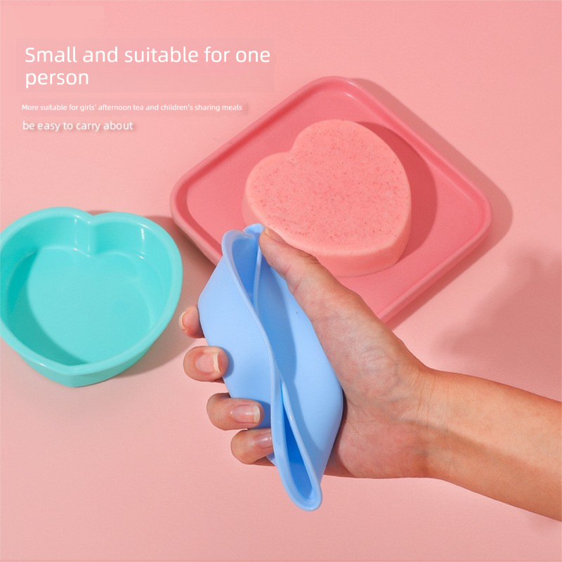 Heart Shaped Silicone Baking Mould - Non-Stick Mousse Cake & Jelly Pan - Easy Release Polished Interior for Valentine's Day Desserts (Green Spring โ image 2