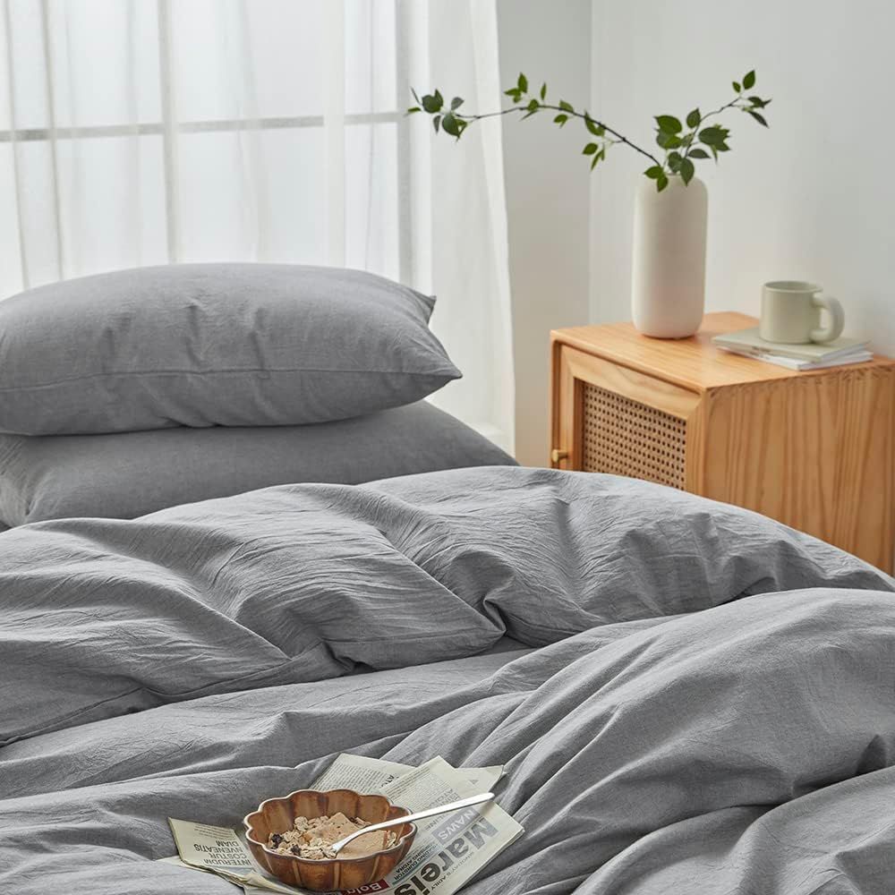 Hotel Soft Microfiber Duvet Cover Set-2000TC Quilt Cover Set & Pillowcases -1 Donna Cover Zipper Closure & 1 x Pillowcases-Breathable Bedding - Wrinkle, Fade — image 4