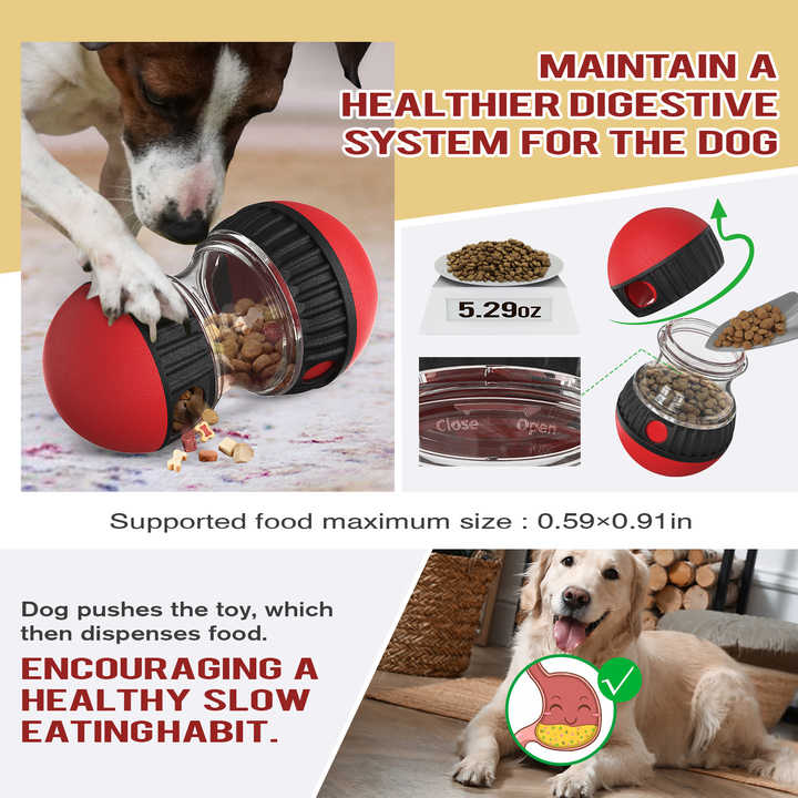Green Interactive Dog Slow Feeder Toy - Food Dispenser Ball for Healthy Digestion โ image 4