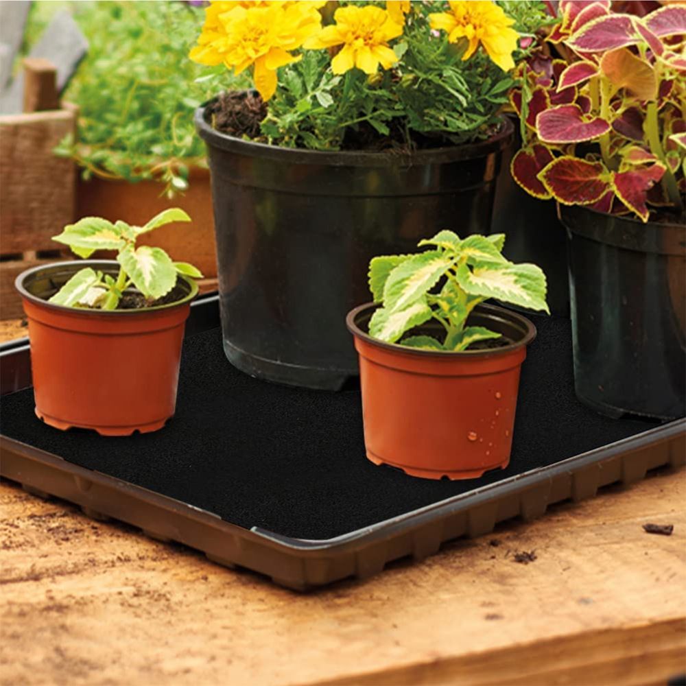 Automatic Plant Watering Mat, Thick Self Watering Capillary Mat Wicking Mat with 10 Pcs Plant Labels, Vacation Plant Watering System — image 5