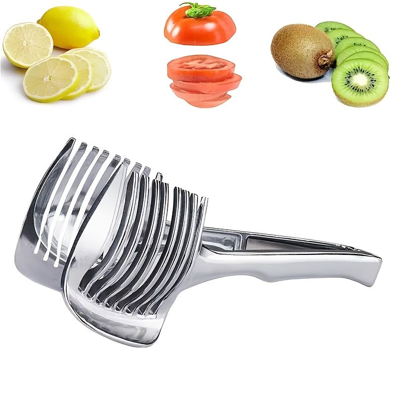 Versatile Household Kitchen Gadget for Lemon & Tomato Slicing, Heat-Resistant Food Clip, Quick & Handy Fruit Slicer 7.09inch X 2.36inch — image 5
