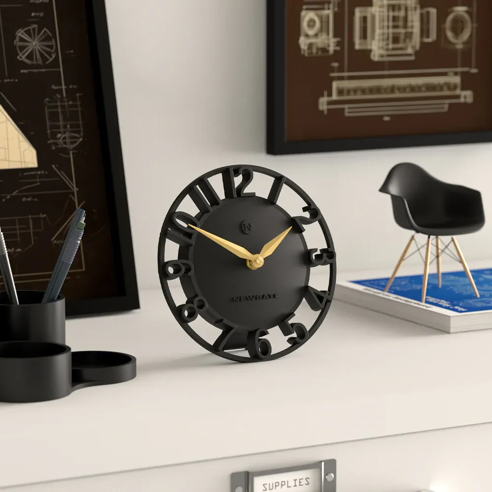 Newgate Timewarp Mantel Clock-Black — image 4