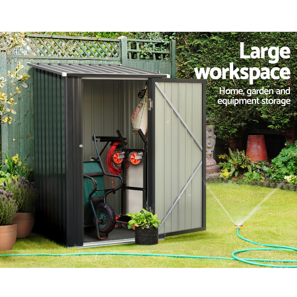 Giantz Garden Shed 0.99x1.04M Sheds Outdoor Tool Storage Workshop House Steel — image 4