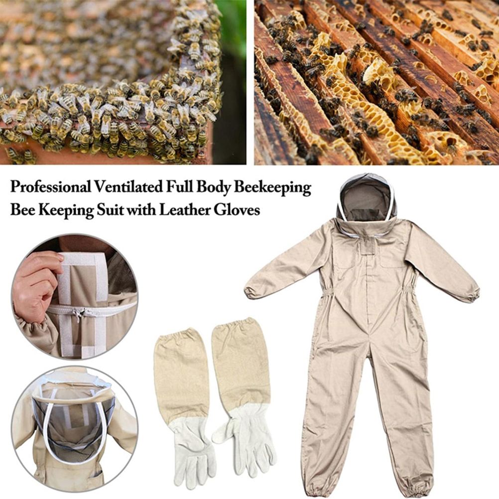Bee Suit with Gloves Beekeeping Protective Suits Beekeeper Suit Bee Keeper Gear Coveralls Bee Outfit โ image 6