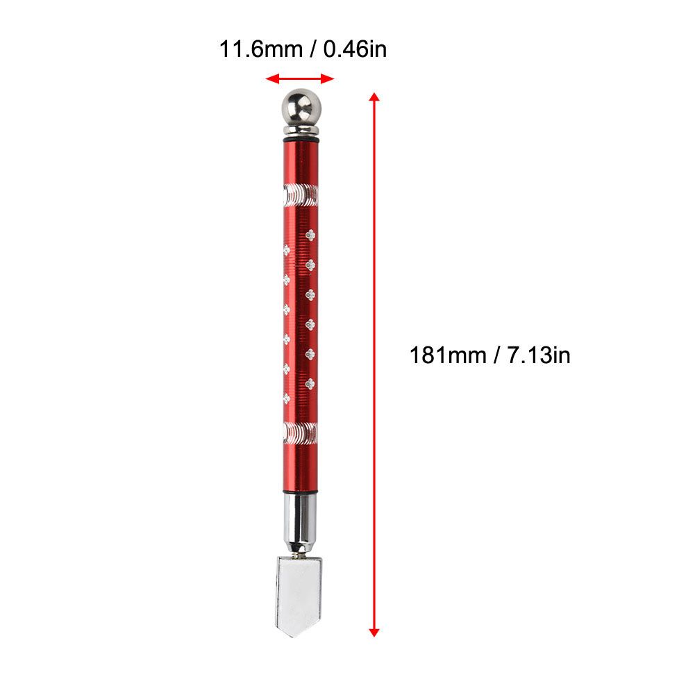 Portable Handheld Wheel Type Glass Cutter with NOn slip Handle for 3~15mm Glass Cutting(Red) โ image 5