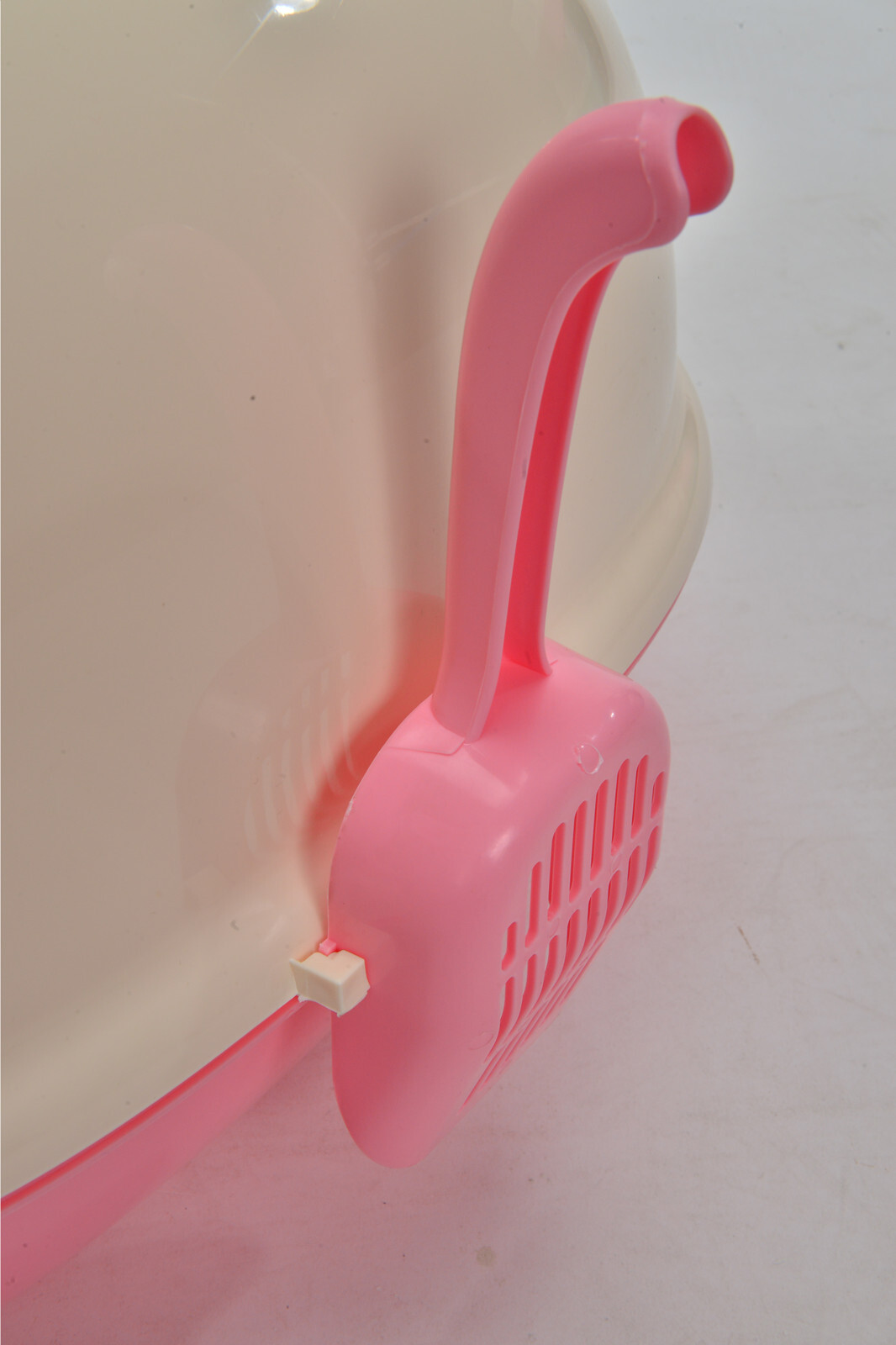 YES4PETS Medium Hooded Cat Toilet Litter Box Tray House With Scoop Pink โ image 5