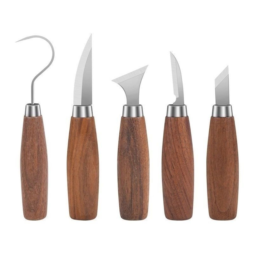 Wood Carving Kit Wood Carving Tools Set for DIY Crafts for Wood DIY Beginners,Carving Kit for Beginners (Brown)