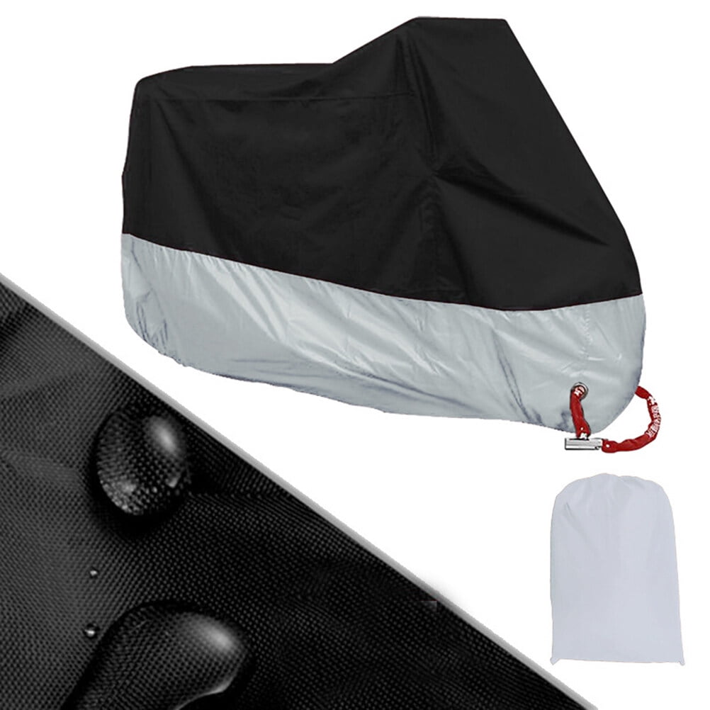 Motor Scooter Cover Waterproof Outdoor Motorbike Cover Silver 1Pcs โ image 3