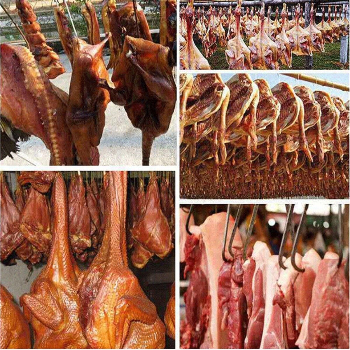 10PCS Steel S Meat Hooks for Beef Pork Lamb Roast Duck BBQ Grill Oven Hanging - L — image 5