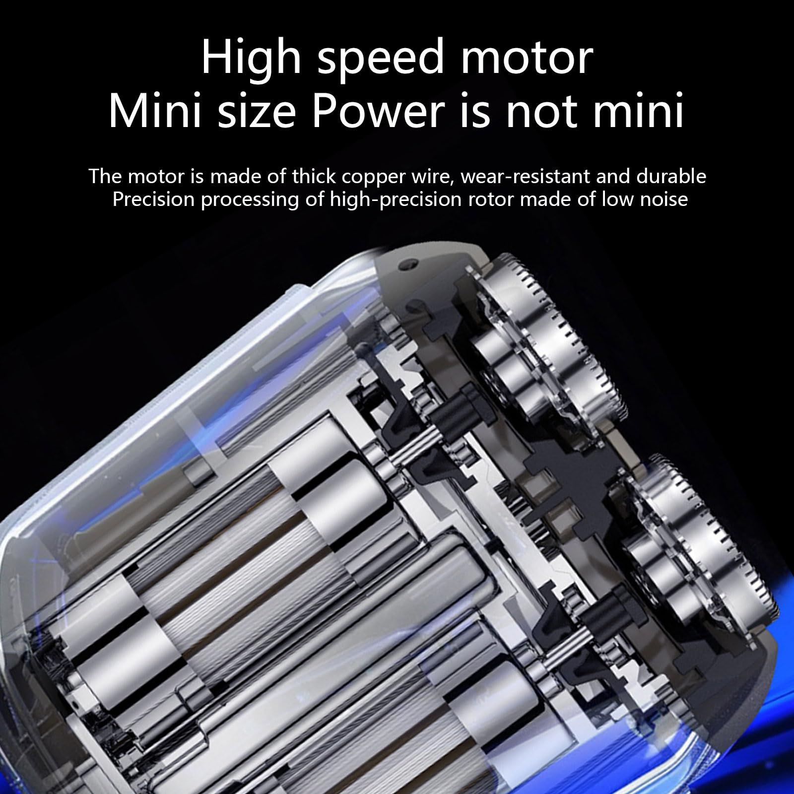 Mini Electric Shaver for Men and Women, Dual Head Portable Razor with Smart Sensor, Compact Travel Size Pocket Shaver, USB-C Rechargeable, Wet & Dry â image 4