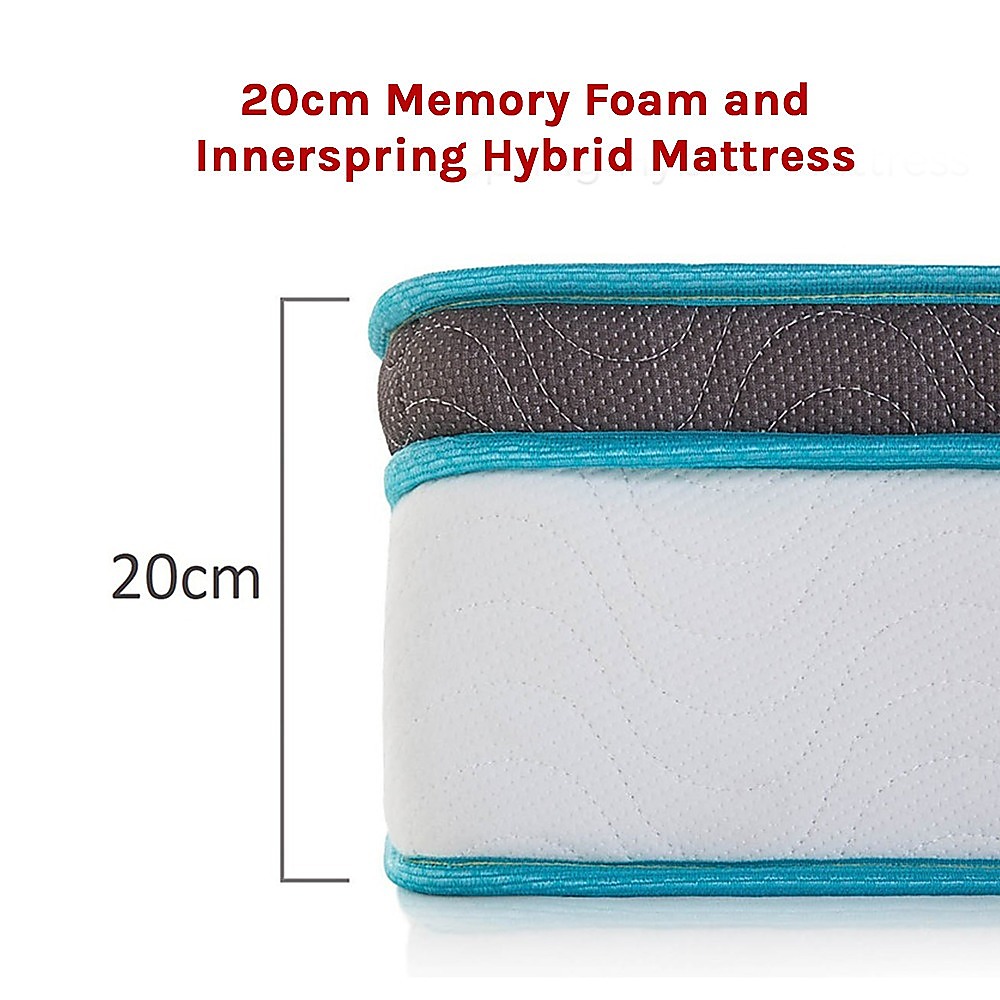 Single 20cm Hybrid Mattress – Memory Foam and Innerspring Support — image 6