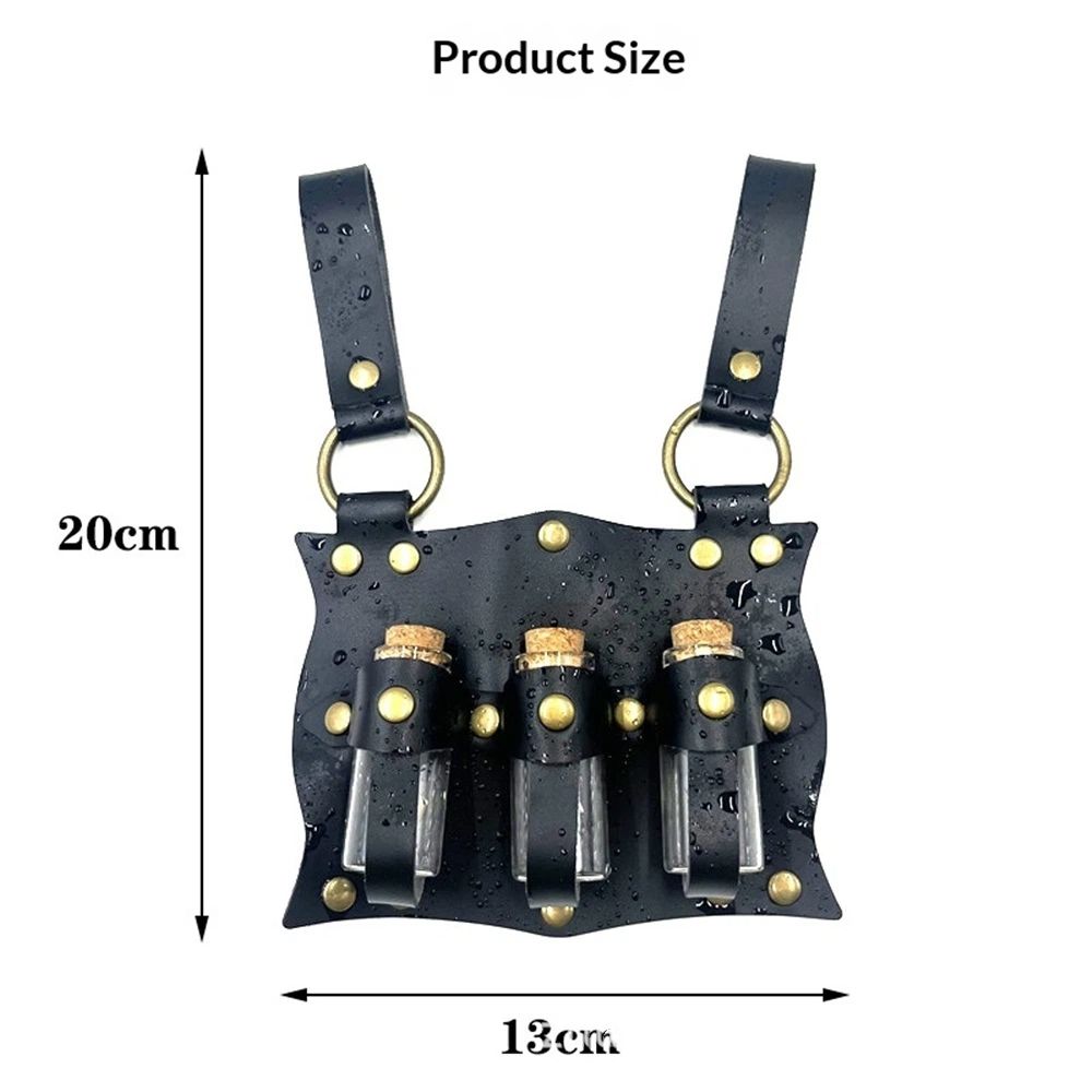 Cork Potion Bottle Cosplay Accessories Belt Loop Medieval Renaissance Witch Props Magic Vial Stempunk Cosplay Costume Sets — image 5