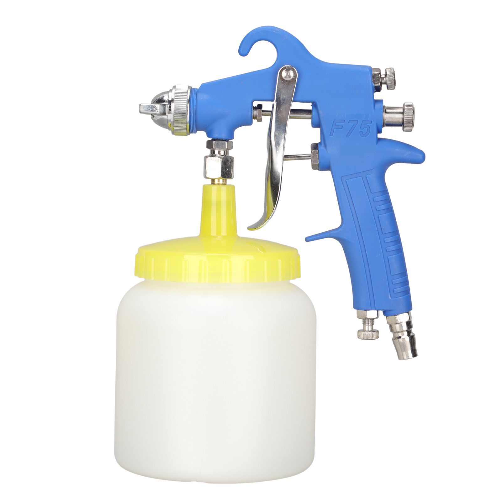 F 75 1.5mm Paint Sprayer Hydrocone Type Stainless Steel Air Varnish Sprayer for Automotive Industrial Blue โ image 2