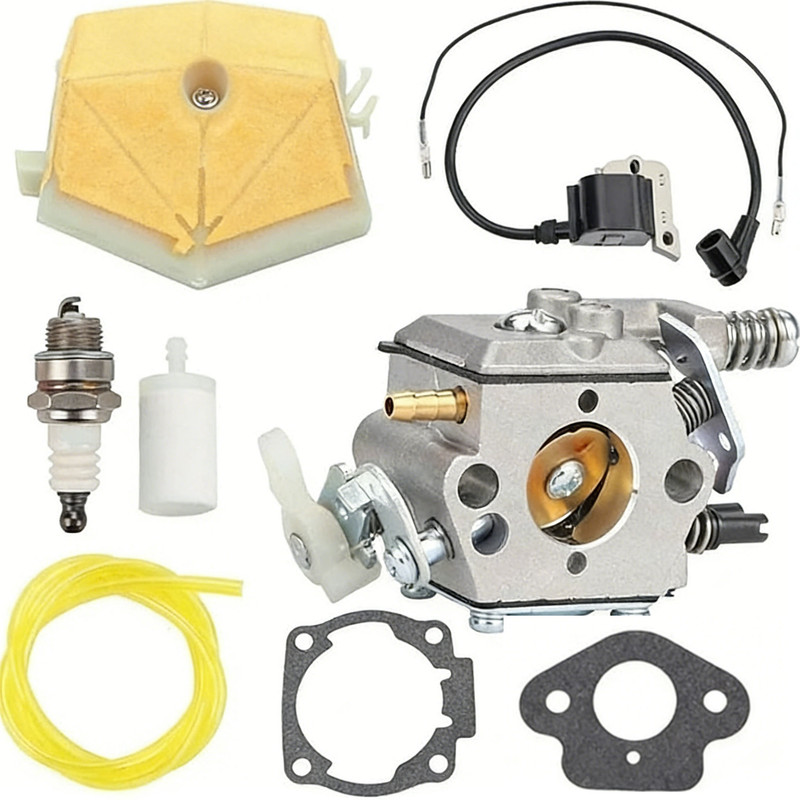 (Special Offers!) Carburetor Kit for Husqvarna 50 51 55 61 254 257 261 262 Chainsaw Walbro Wt170 Carburetor Spark Plug Fuel Filter Carburetor New โ Max