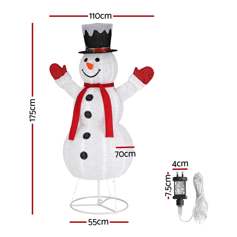 Jingle Jollys Christmas Lights 200 LED 175cm Fairy Light Snowman Decorations — image 2