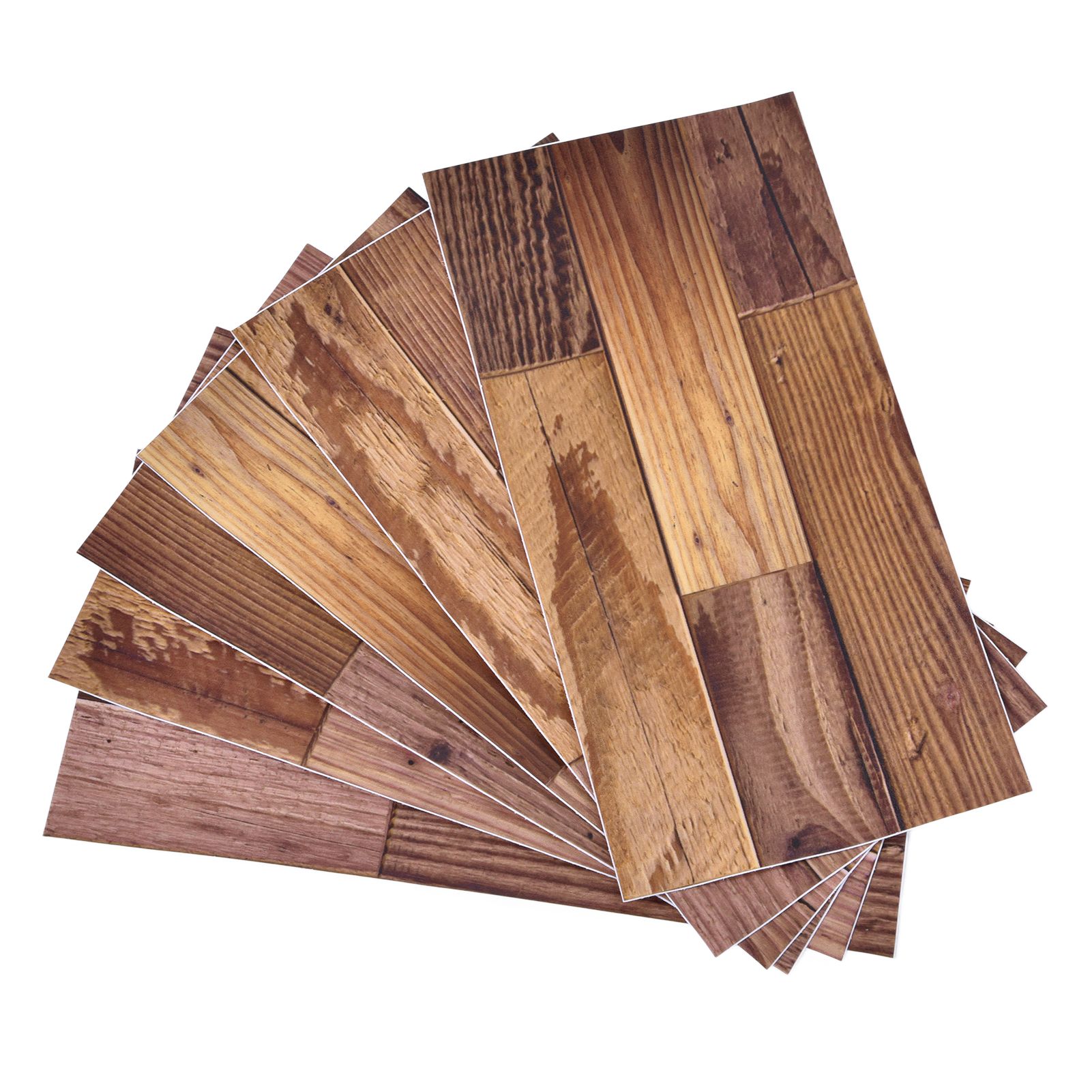 18PCS Wall Stickers Peel and Paste Wood Grain Furniture Refurbishment Sticker Waterproof for Kitchen Bathroom โ image 6