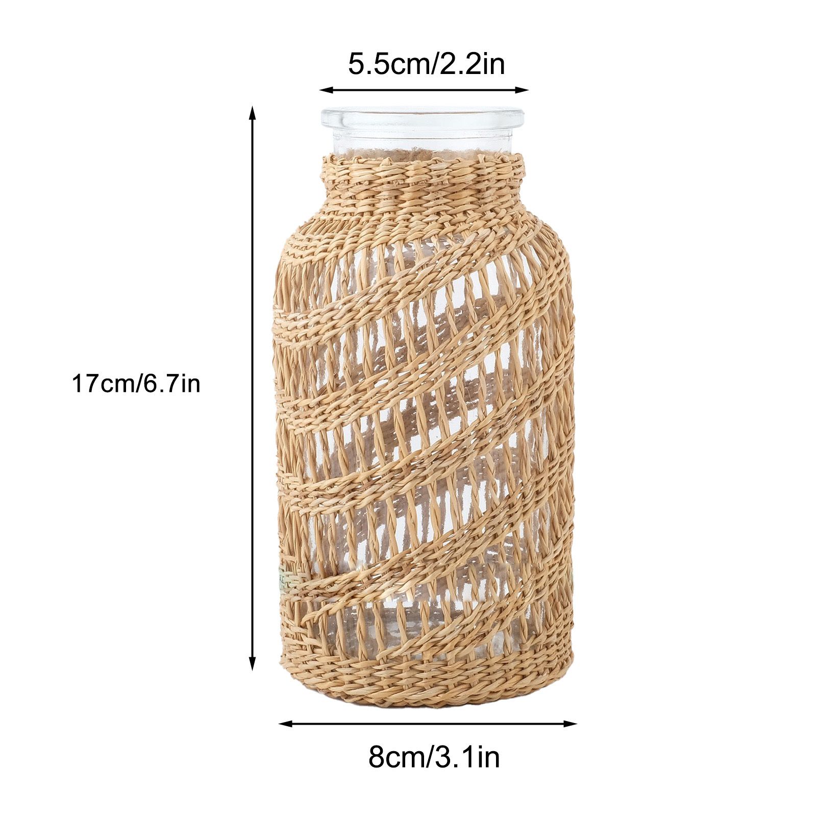 Weaving Vases Rattan Weaving Vases Living Room Home Decoration — image 2